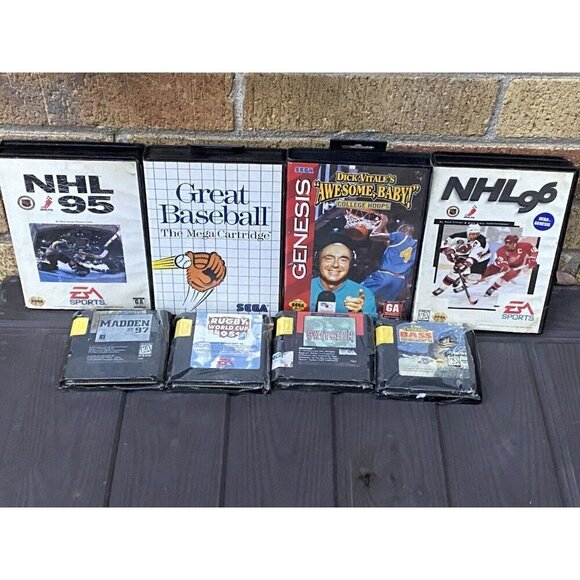 SEALED / CIB Lot Of Sega Genesis Games - Skitchin, College Hoops, NHL 95 & More - Picture 2 of 7